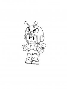 Bea Brawl Stars Coloring Pages 12