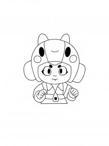 Bea Brawl Stars Coloring Pages 7