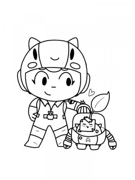 Bea Brawl Stars coloring pages