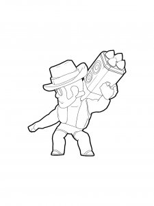 Brock Brawl Stars Coloring Pages 9