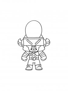 Bull Brawl Stars Coloring Pages 10