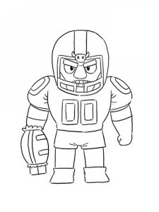 Bull Brawl Stars Coloring Pages 3