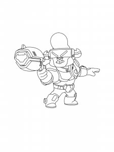 Bull Brawl Stars Coloring Pages 8