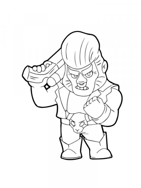Bull Brawl Stars coloring pages