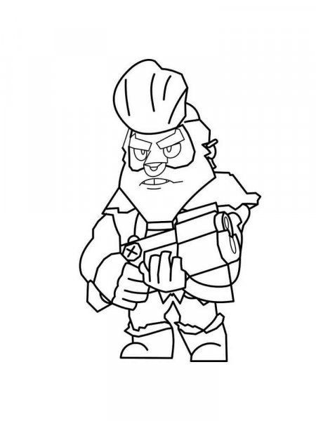 Bull Brawl Stars coloring pages