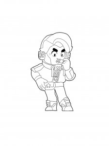 Colt Brawl Stars Coloring Pages 10