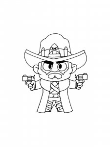 Colt Brawl Stars Coloring Pages 11