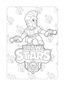 Colt Brawl Stars Coloring Pages 12