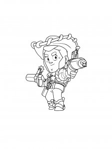 Colt Brawl Stars Coloring Pages 13