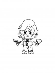 Colt Brawl Stars Coloring Pages 16