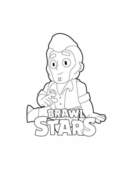 Colt Brawl Stars coloring pages