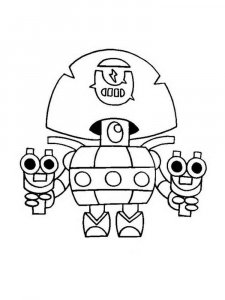 Darryl Brawl Stars Coloring Pages 4