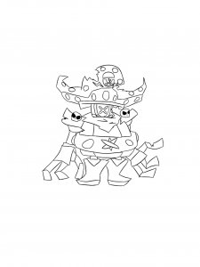 Darryl Brawl Stars Coloring Pages 9