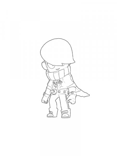 Edgar Brawl Stars coloring pages
