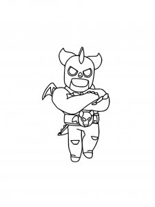 El Primo Brawl Stars Coloring Pages 12