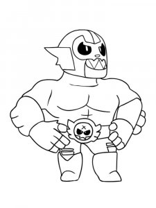 El Primo Brawl Stars Coloring Pages 3