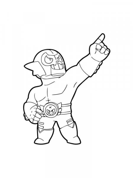 El Primo Brawl Stars coloring pages