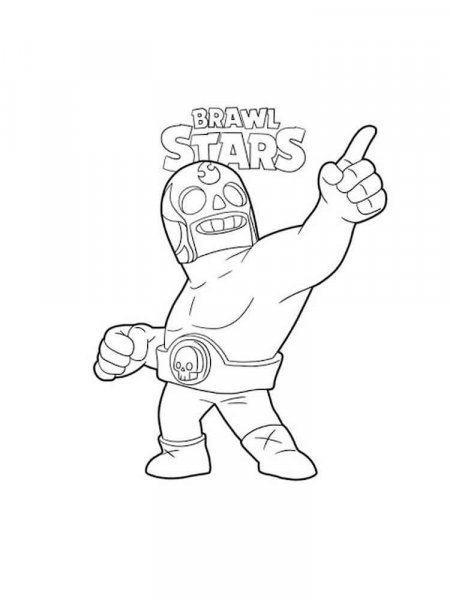 El Primo Brawl Stars coloring pages