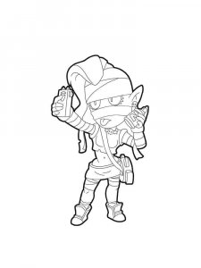 Emz Brawl Stars Coloring Pages 1