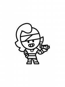 Emz Brawl Stars Coloring Pages 12