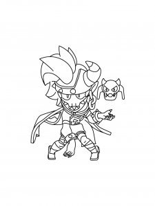 Emz Brawl Stars Coloring Pages 13