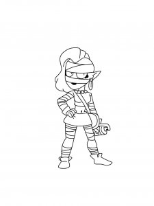 Emz Brawl Stars Coloring Pages 15