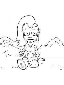 Emz Brawl Stars Coloring Pages 4