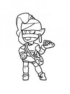 Emz Brawl Stars Coloring Pages 9