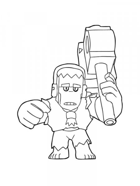 Frank Brawl Stars coloring pages