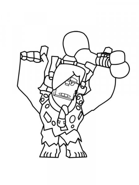 Frank Brawl Stars Coloring Pages