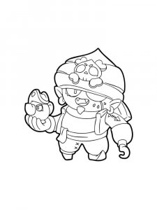 Free Gene Brawl Stars coloring pages. Download and print Gene Brawl ...