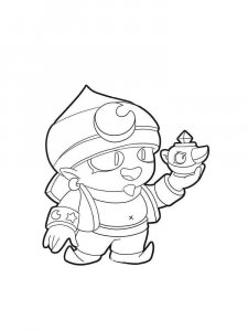 Free Gene Brawl Stars coloring pages. Download and print Gene Brawl ...