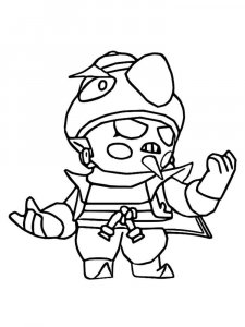 Free Gene Brawl Stars coloring pages. Download and print Gene Brawl ...