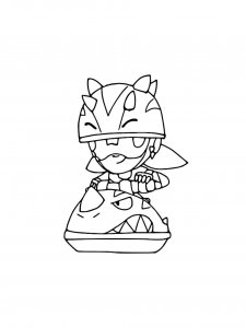Jeki Brawl Stars Coloring Pages 11