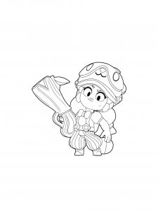 Jessie Brawl Stars Coloring Pages 11
