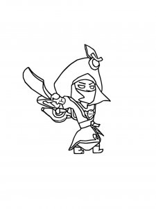 Mortis Brawl Stars Coloring Pages 10