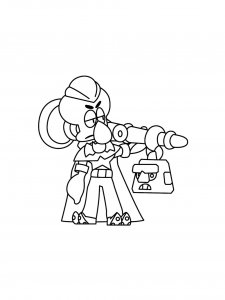 Mortis Brawl Stars Coloring Pages 11