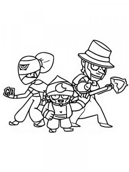 Mortis Brawl Stars coloring pages