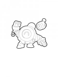 Nani Brawl Stars Coloring Pages 1