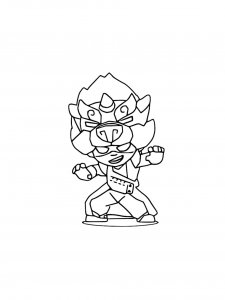 Nita Brawl Stars Coloring Pages 10