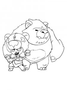 Nita Brawl Stars Coloring Pages 2