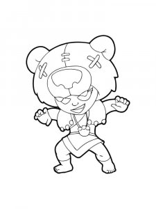 Nita Brawl Stars Coloring Pages 3