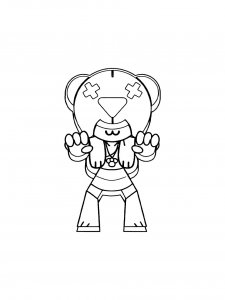 Nita Brawl Stars Coloring Pages 8