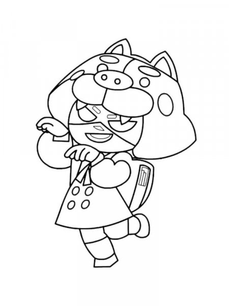 Nita Brawl Stars coloring pages