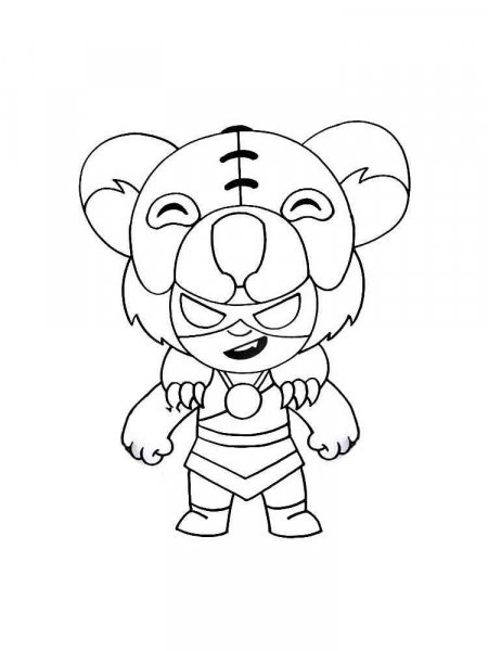 Nita Brawl Stars coloring pages