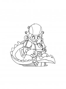 Pam Brawl Stars Coloring Pages 6