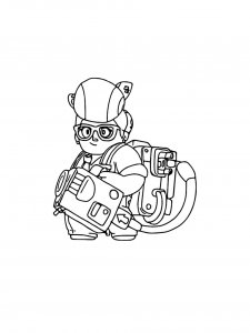 Pam Brawl Stars Coloring Pages 8