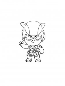 Pam Brawl Stars Coloring Pages 9