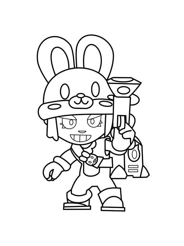 Free Penny Brawl Stars Coloring Pages Download And Print Penny Brawl Stars Coloring Pages - brawl stars penny pushen