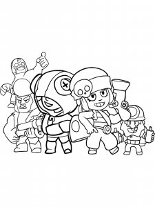 Brawl Stars Coloring Pages 70